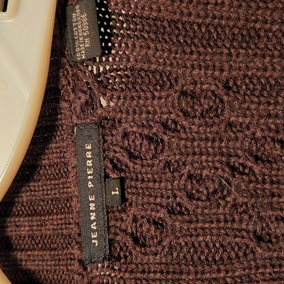 Jeanne Pierre brown tunic sweater - Picture 2 of 3